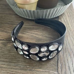 Embellished black headband